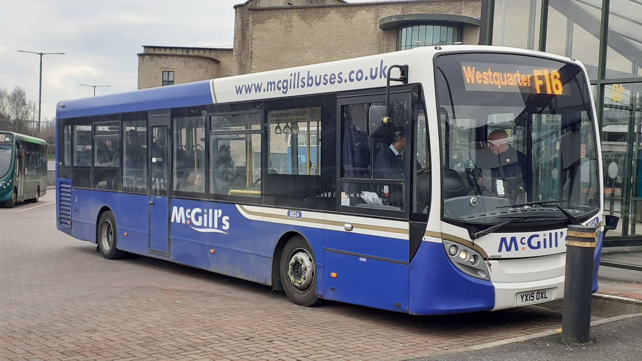 *ZF Astronic* 23: McGill's Scotland West ADL Enviro 200 Dart I8024 (YX15 OXL)