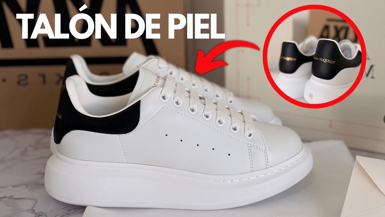 Alexander McQueen G5 PREMIUM | Talón de piel al detalle