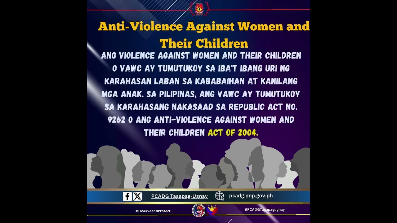 End Violence Against Women and Their Children (VAWC)!