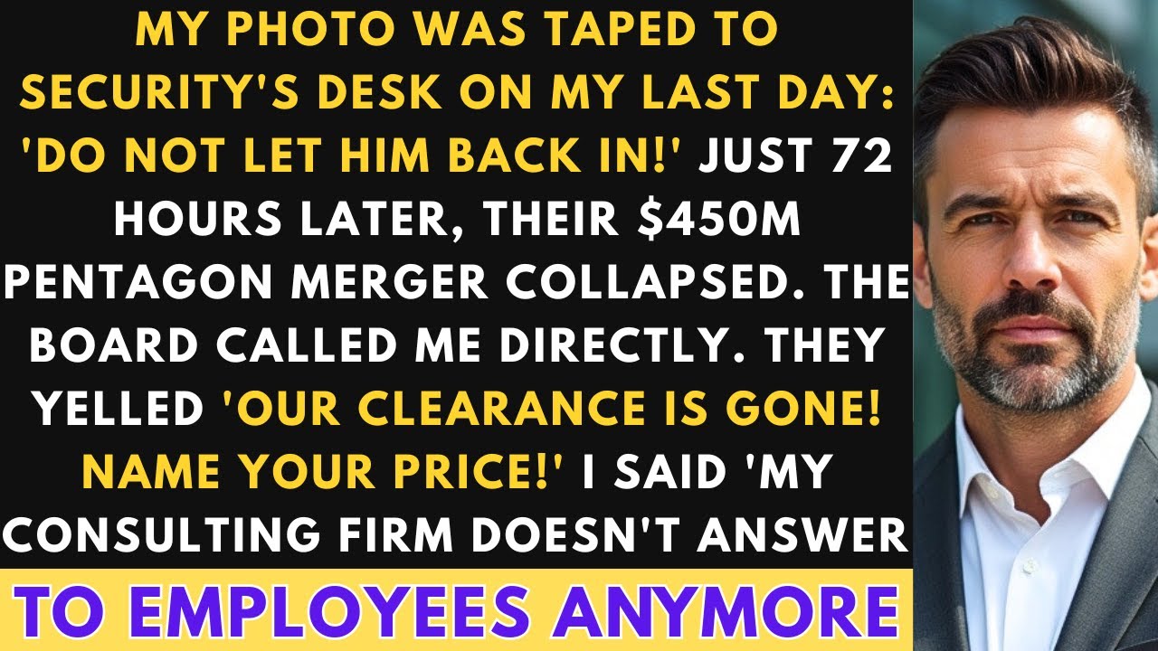 Termination Revenge: I Held the Pentagon Key to Their $450M Merger Collapse