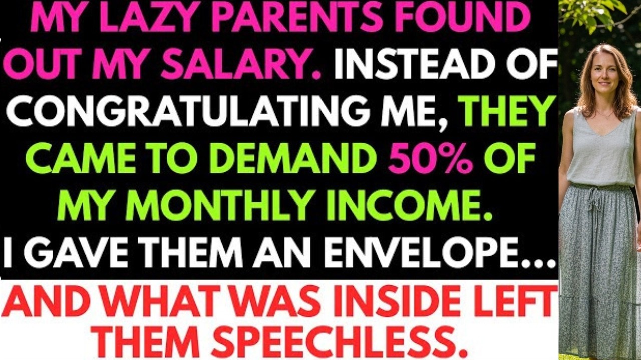 My Parents Learned About My Salary—And Showed Up Asking for Money Instead of Congratulating Me