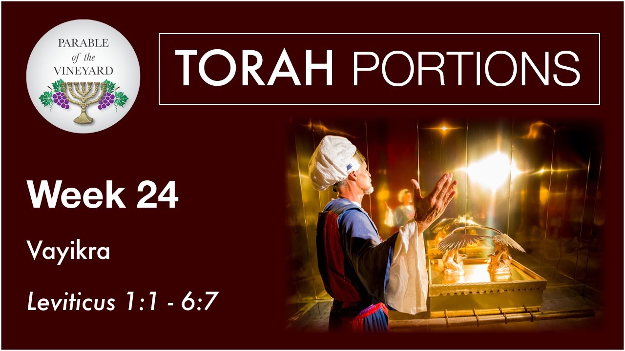 Torah Portions - Week 24 - Vayikra - Leviticus 1:1 - 6:7  (2020-2021)