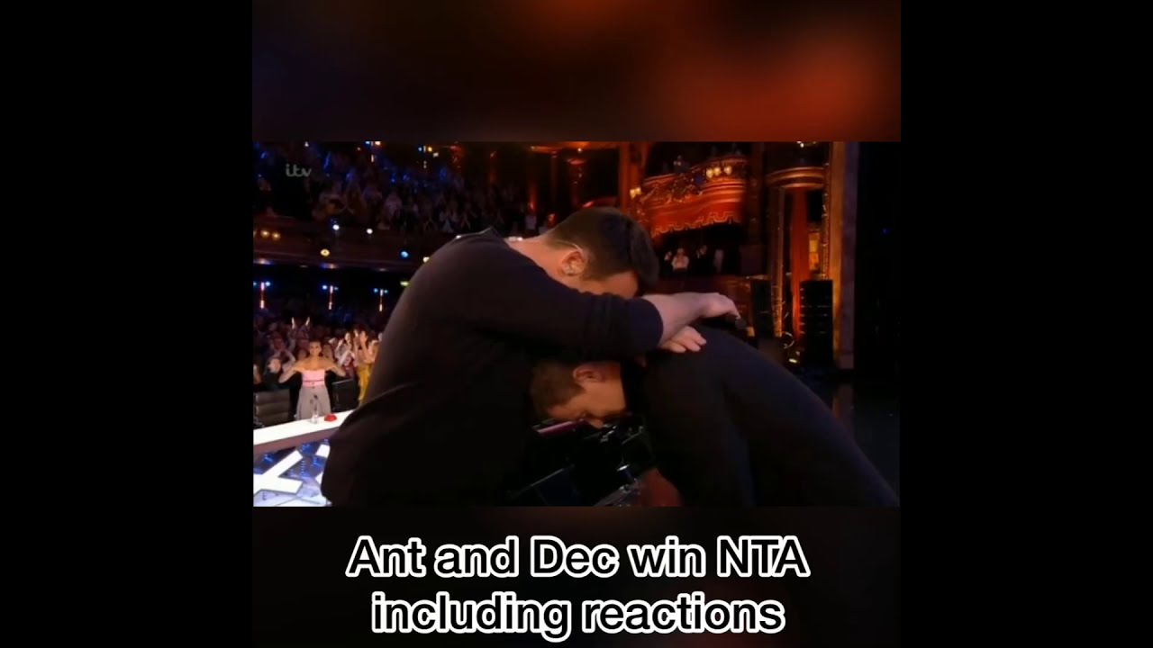 Ant and Dec - Best Presenter Award NTAs 2019 with reactions