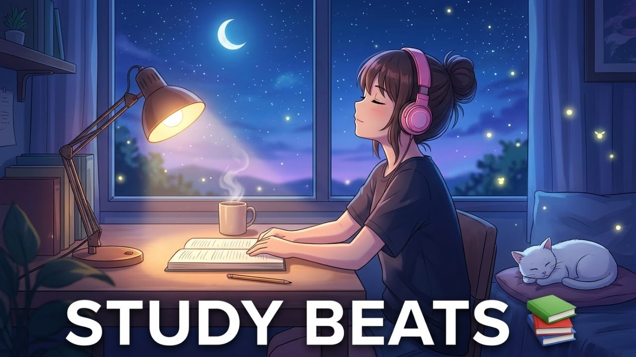 Lofi Study Beats 📚 Lofi Beats to Relax, Focus & Study | Chill Lofi Hip Hop Beats • 4 Hour Mix