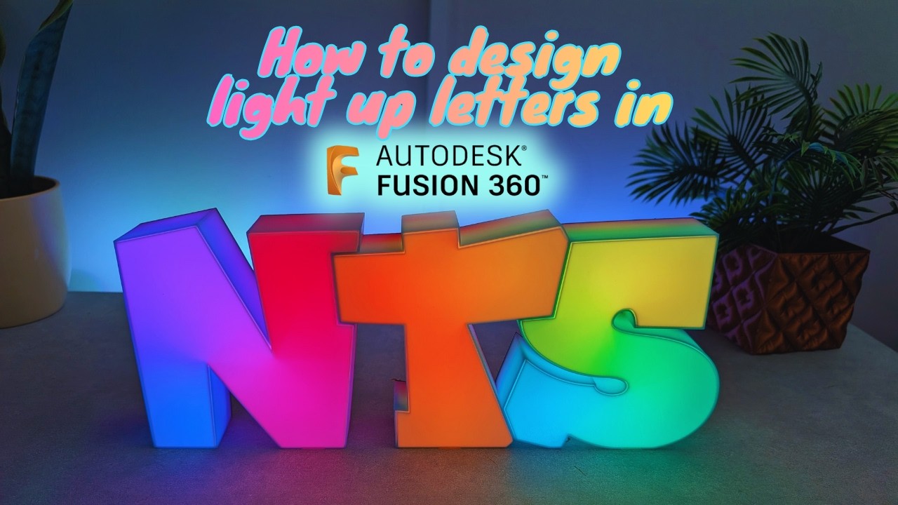 Как создать полностью преображенные буквы в Fusion 360.
