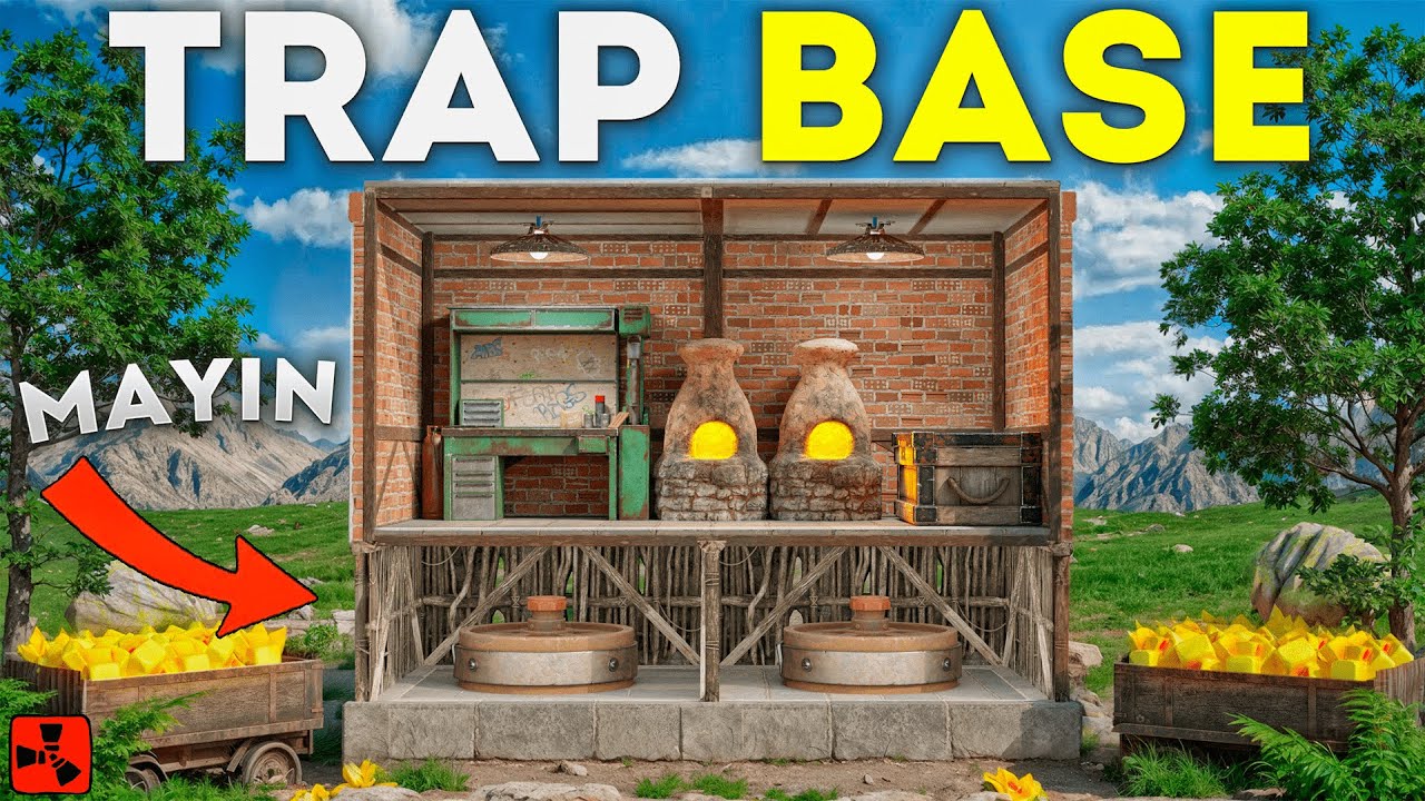 BUGLU TRAP BASE YAPTIK!! TUZAĞA DÜŞENLER BİZİ RAİDLEMEYE ÇALIŞTI | Rust Türkçe @Megalionns