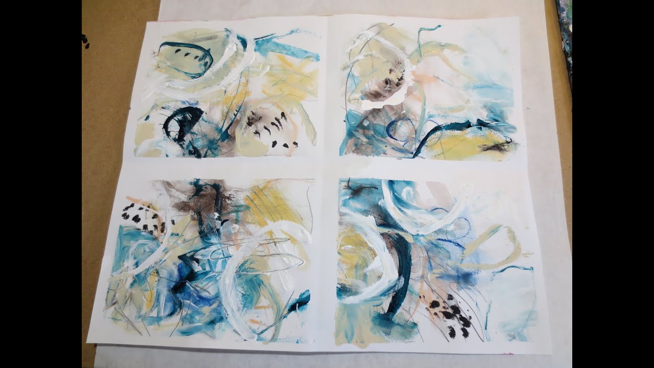 Abstract art. Small Painting. Mark Making