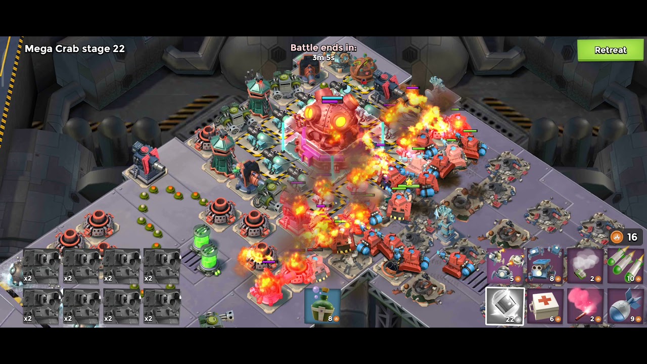 21 07 24 - Boom Beach - Mega Crab - stage 22