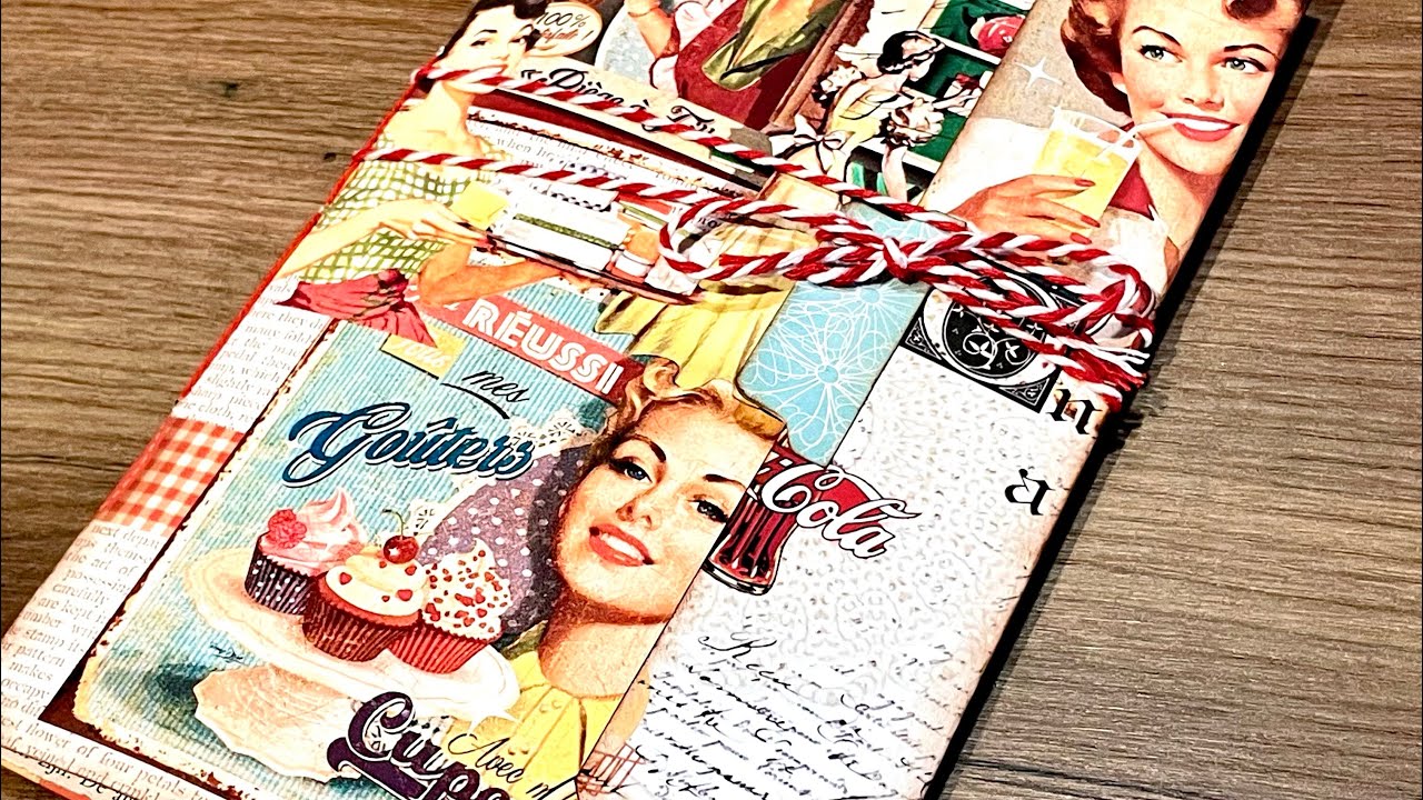 Small trifold “retro kitchen”  journal  