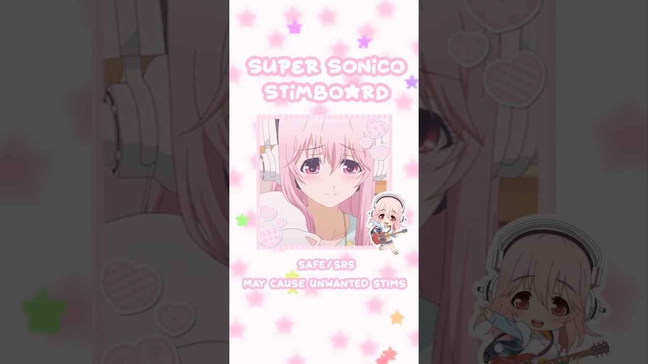 Super Sonico stimboard‼ 🎀 #cute #kawaii #cutecore #kawaiicore #stim #stimboard