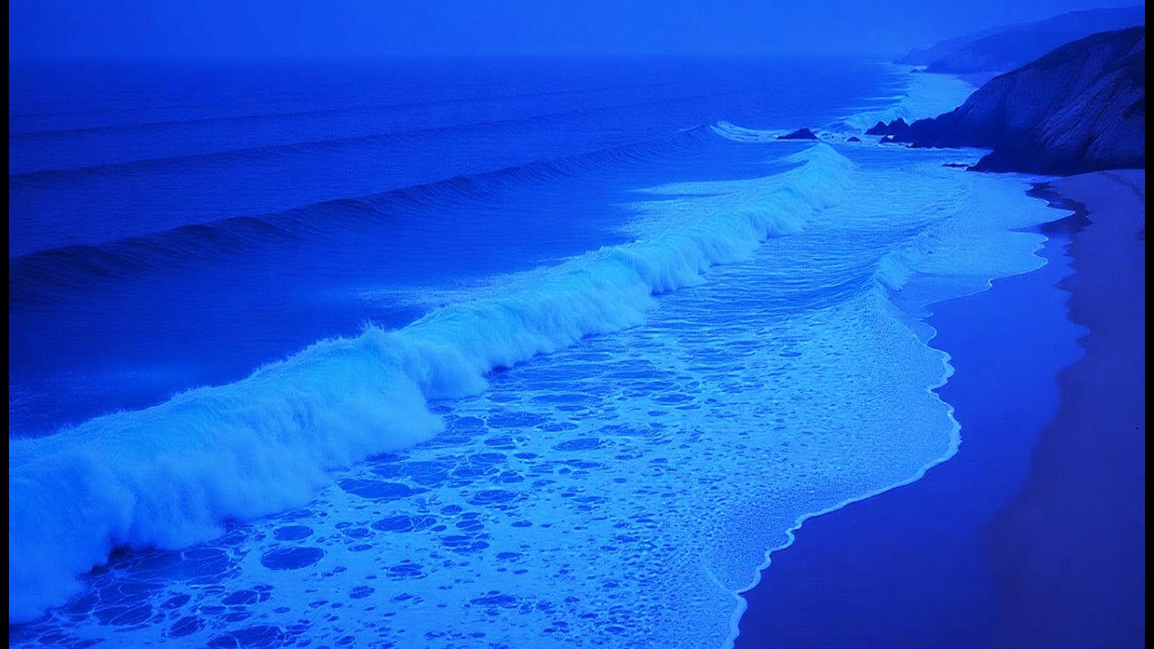 Ocean Waves For Deep Sleep | Fall Asleep Naturally 🌙 Steady Night Surf 24 Hours