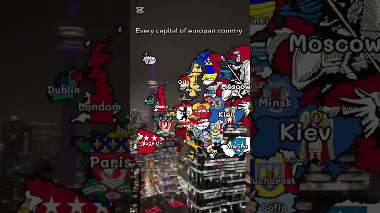 every capital of europan country #mashup #music #capital #geography #map #geopolitics #take