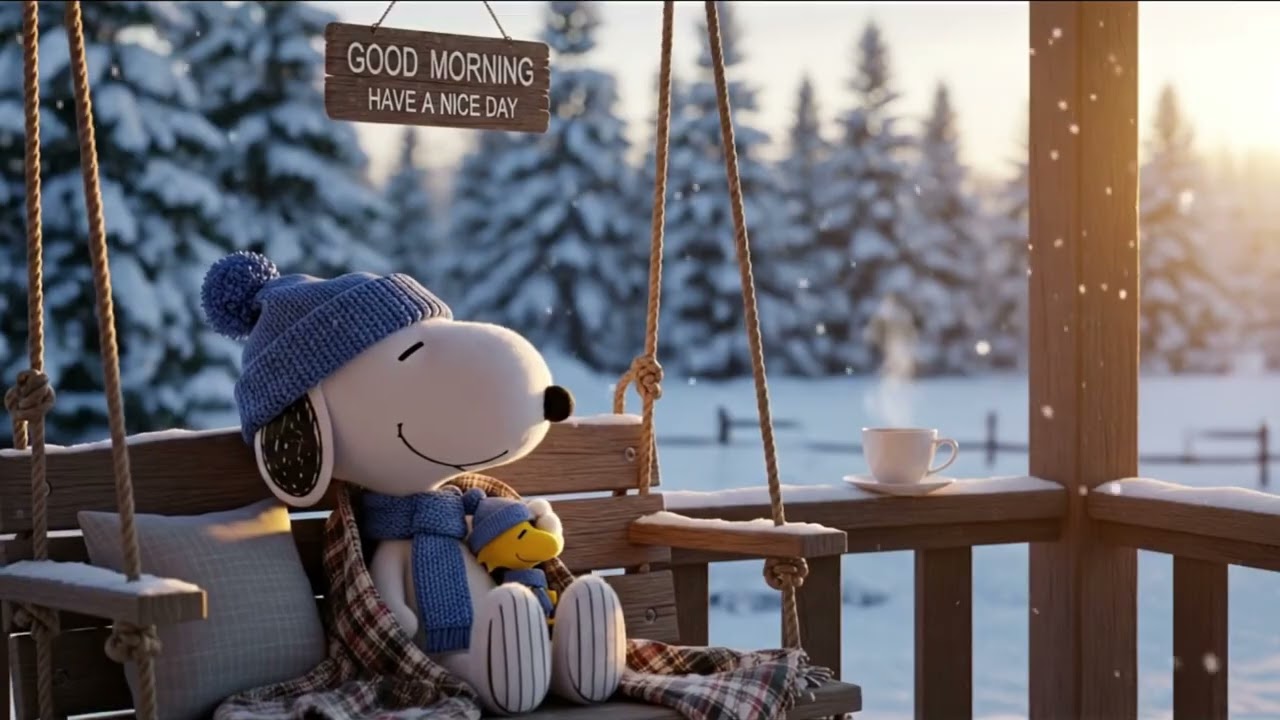 Cozy Morning Jazz with Snoopy 🐶🎷 Smooth Sax Coffee Vibes | Relaxing Instrumental