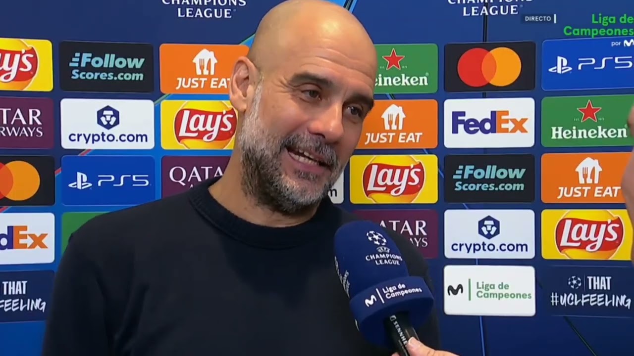Reacción de Pep Guardiola Real Madrid 3-0 Manchester City 