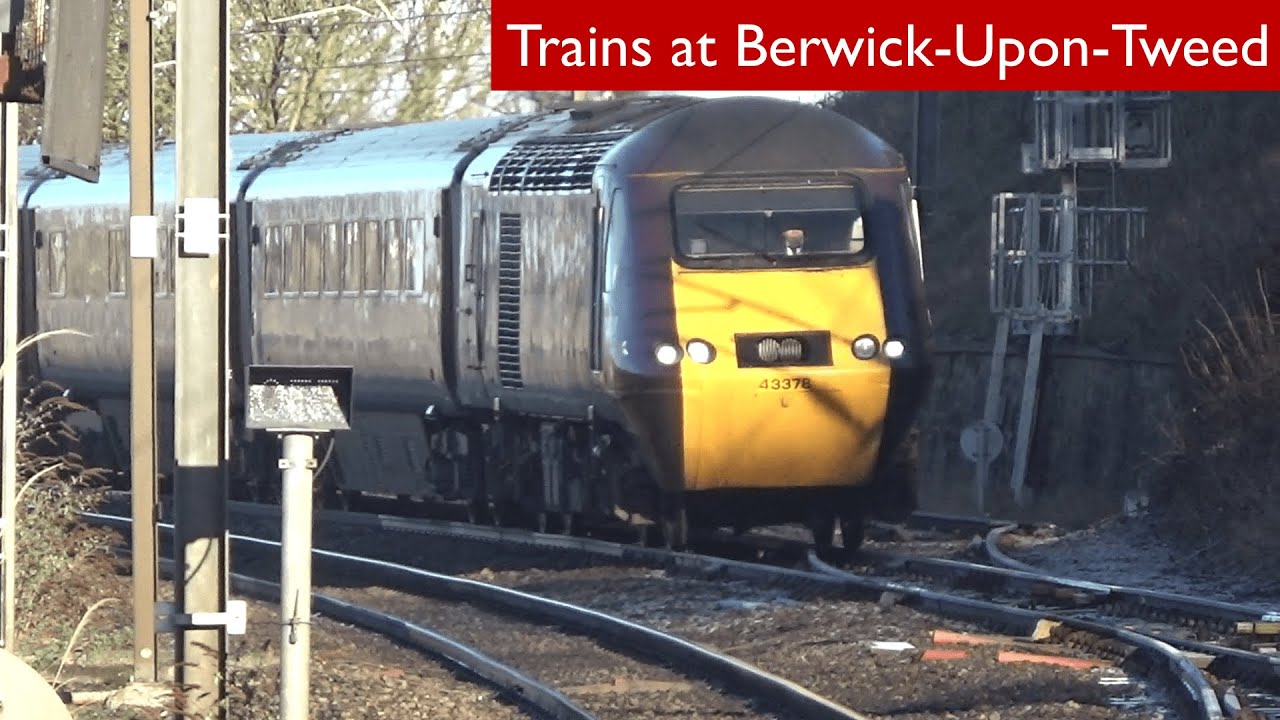 TPE, Crosscountry, and LNER trains at Berwick-Upon-Tweed