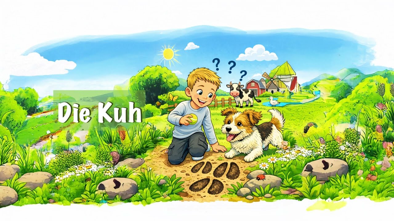 Arthur & Foxy entdecken die Kuh 🐮| Bauernhof Kinderlied (2–5 Jahre)