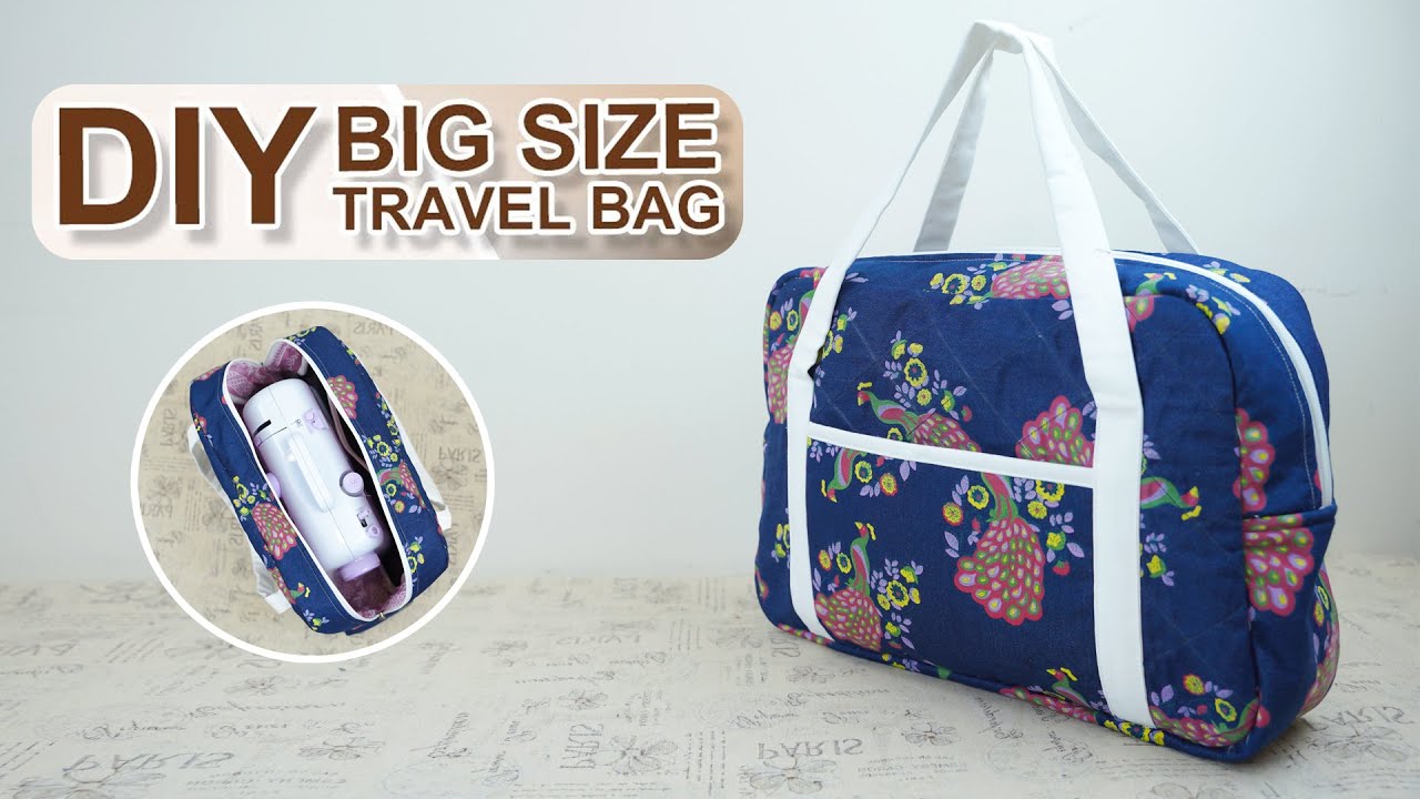 DIY How to sew a sewing machine bag | DIY large travel bag - Sewing Guide for Beginners