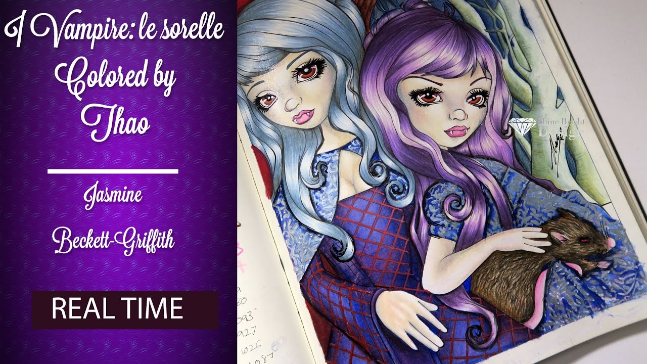 { Adult Coloring Tutorial} Jasmine Becket-Griffith: how to color pale skin