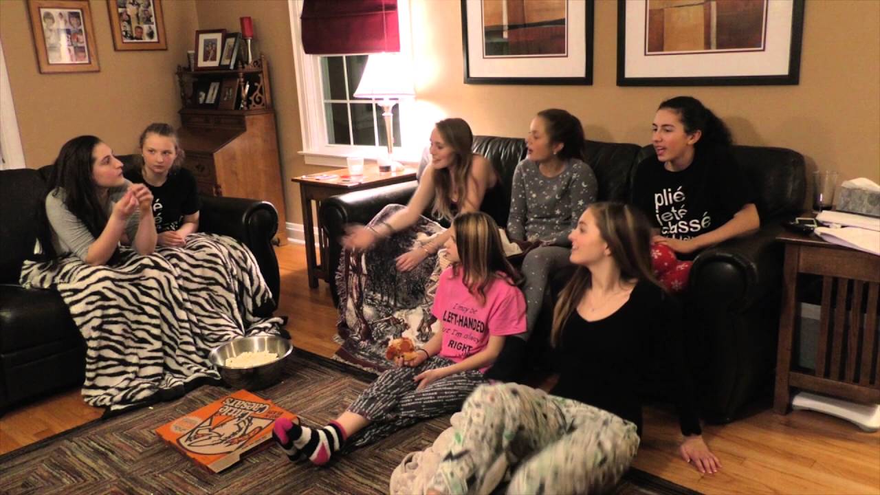 Teen Slumber Party: Creepy Truth or Dare - My Dance Vlog is Haunted #14