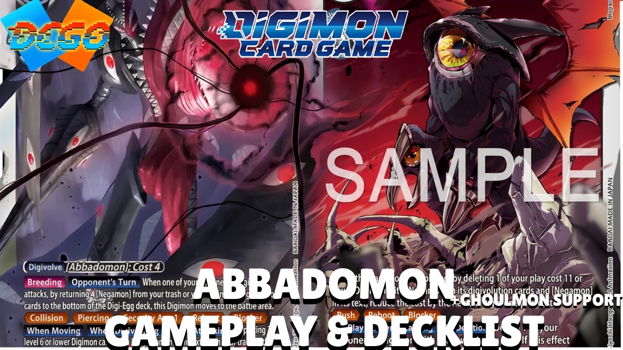 BT25 ABBADOMON & GHOULMON SUPPORT - Gameplay & Decklist - BT25 Fights | DCGO Gameplay | Digimon TCG