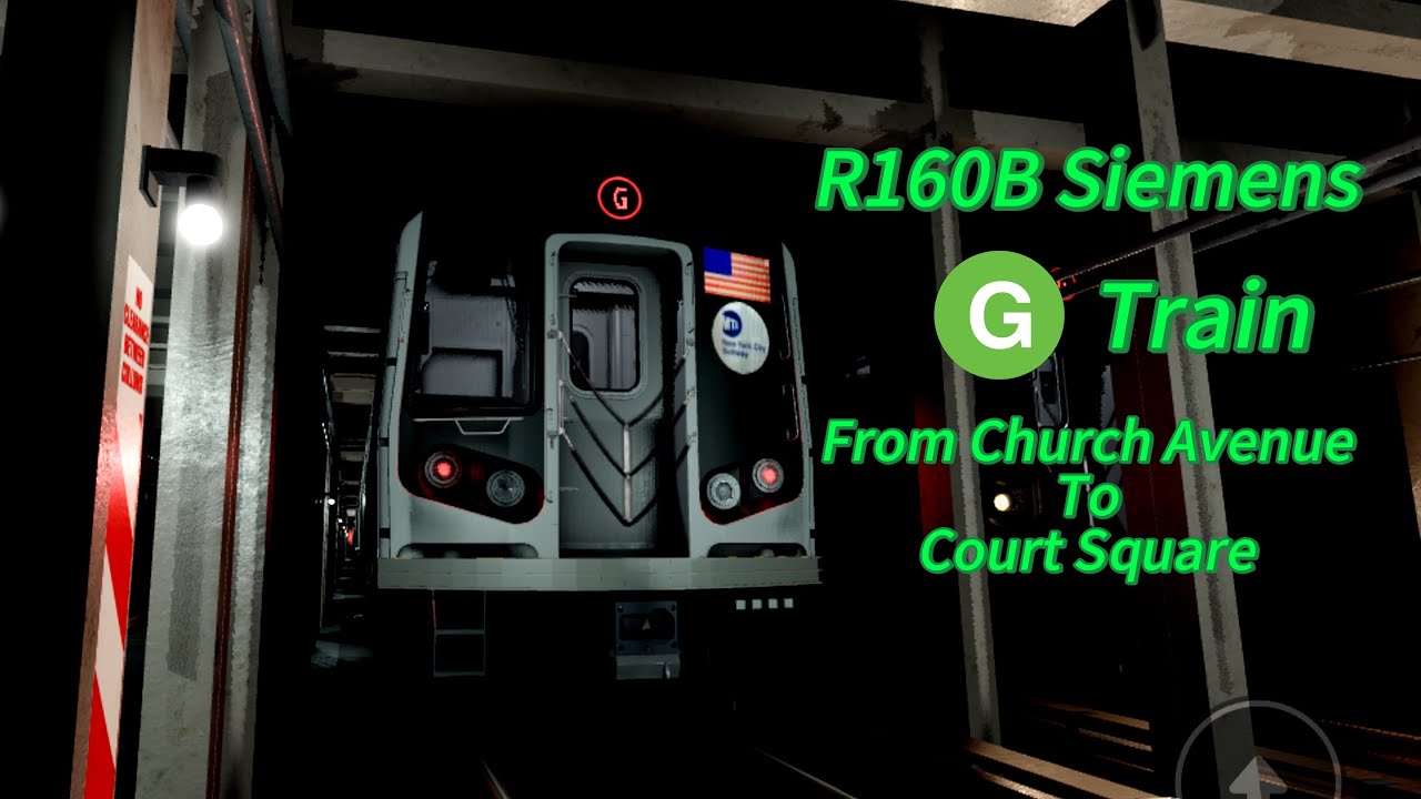 Blue Crab Realistically Drives the (G) Train | Church Avenue to Court Square