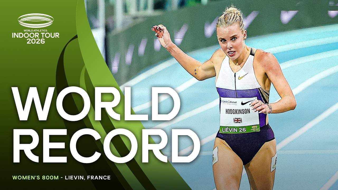 Keely Hodgkinson SMASHES the 23 year old indoor 800m world record | World Indoor Tour Gold 26