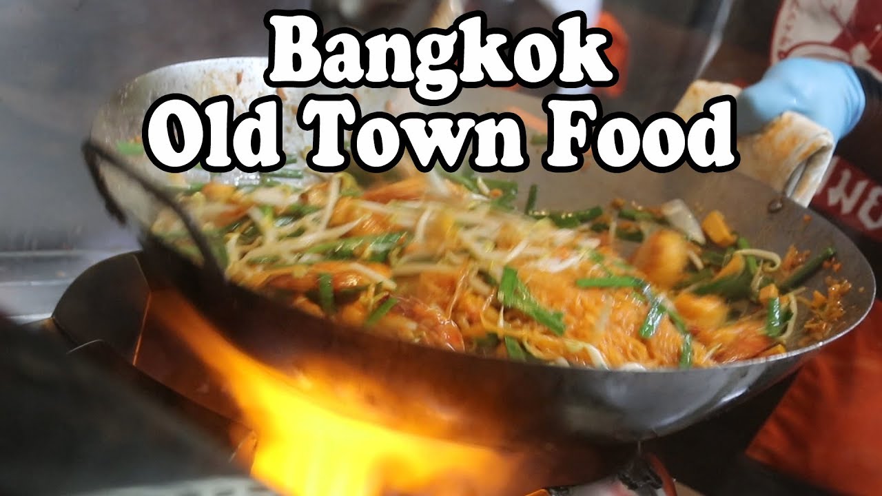 HUGE THAI STREET FOOD TOUR in BANGKOK OLD TOWN. Bangkok Restaurant Walking Tour