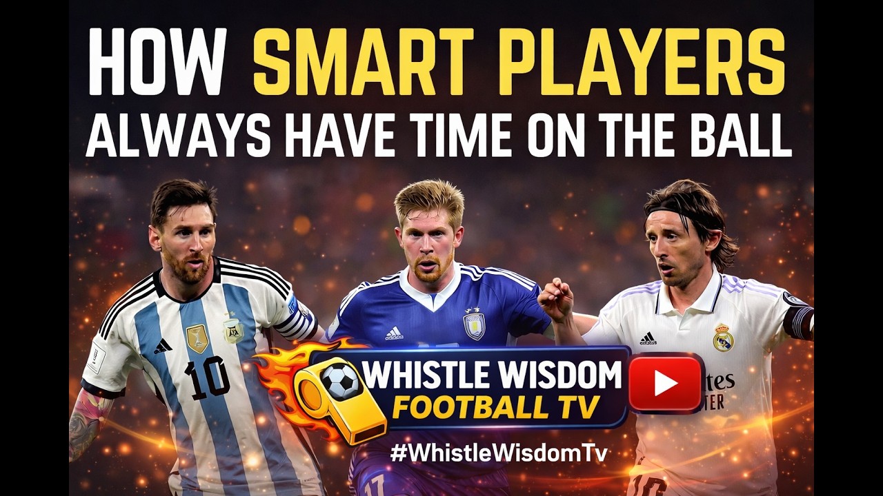 How Smart Players Always Have Time On The Ball (Messi, De Bruyne & Modrić Secrets) ⚽🚀