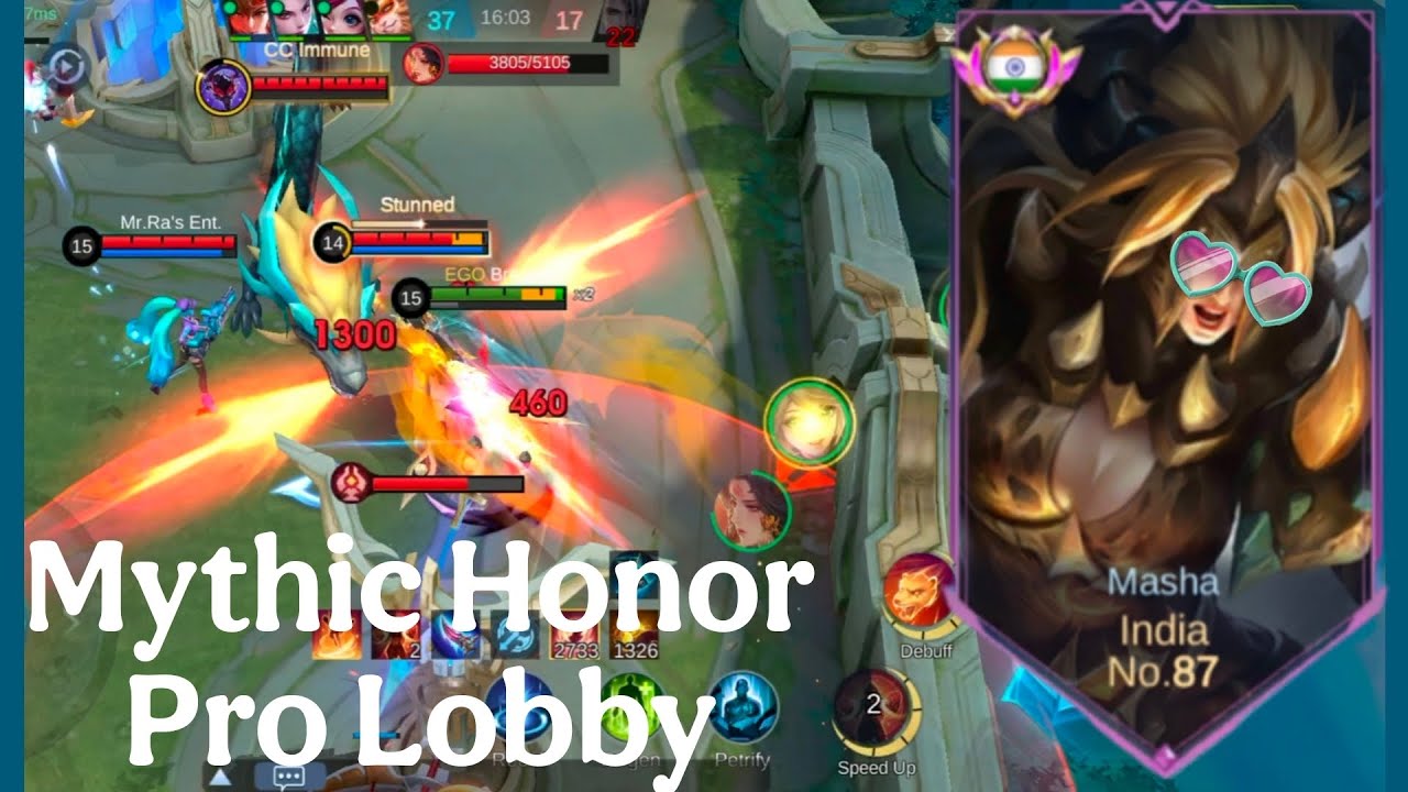 Mythic Pro Lobby || Best Roam Masha on Kill