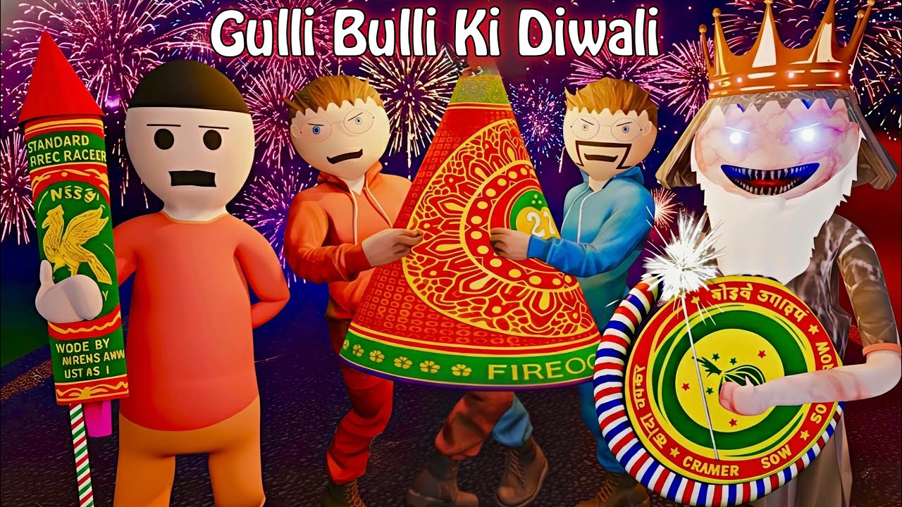 Gulli Bulli Ki Diwali | Gulli Bulli Cartoon | Make Joke Scary