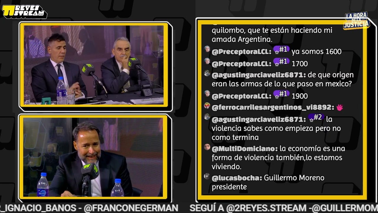 LA HORA DE LA JUSTICIA con J. BAÑOS, G. MORENO y G. FRANCONE | PROGRAMA #2 25/2