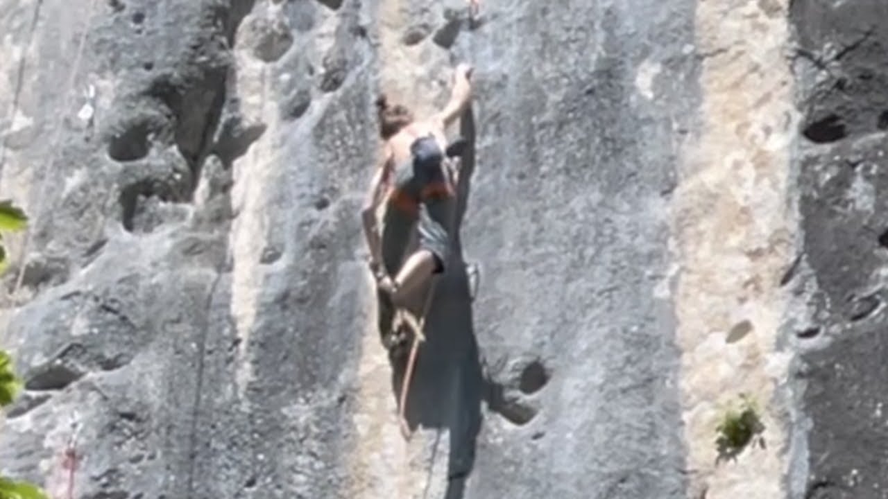 Voie n°6 (7a+), Bellecombe-en-Bauges