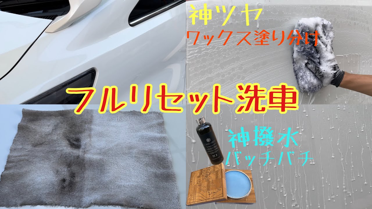 アルファードをフルリセット洗車して色々なワックスを塗り分けてみた　TOYOTA ALPHARD satisfying detailing