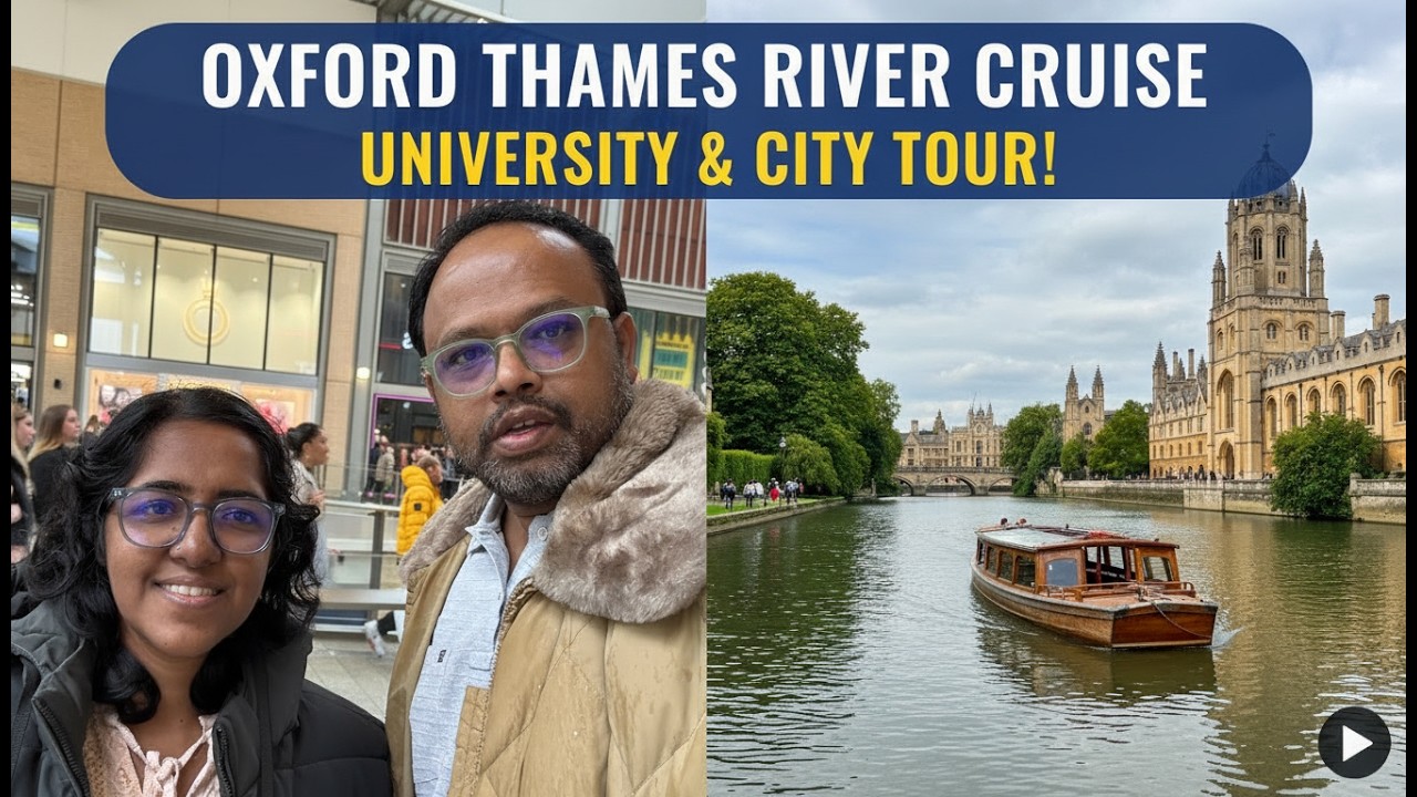 Oxford Thames River Cruise, University and City Tour. #uk #oxford #university #thamesriver #cruise