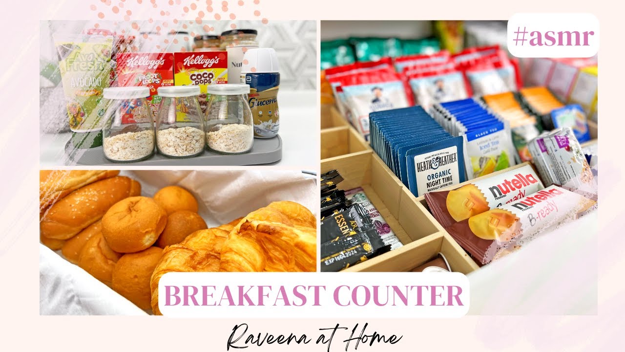 BREAKFAST STATION ORGANISATION & RESTOCK | CLEAN WITH ME | AD