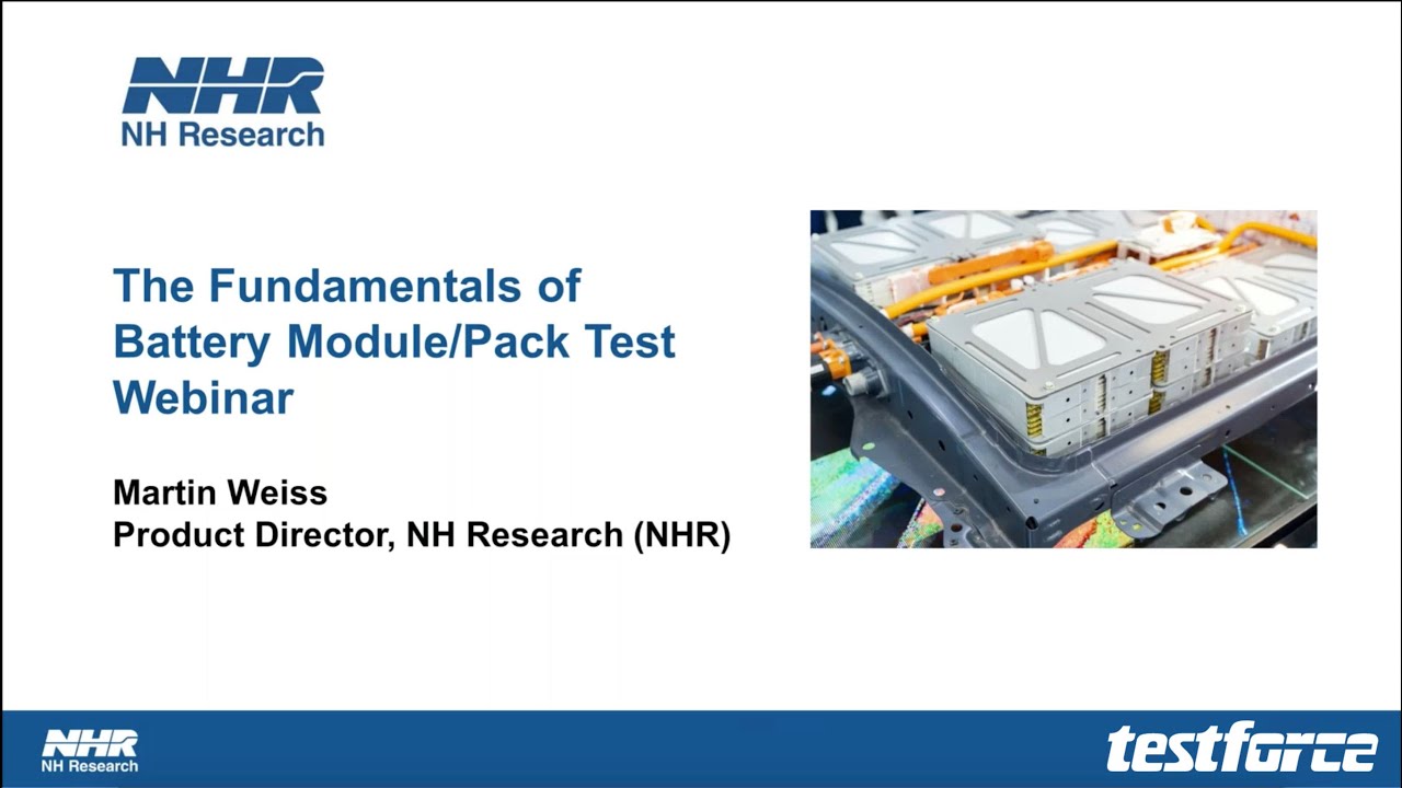 Learn the Fundamentals of Battery Module and Pack Test