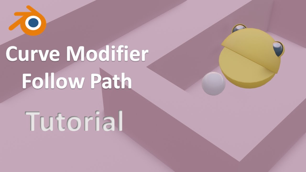 Blender Tutorial - How to Make Pac Man in the Maze Animation - English Subtitles