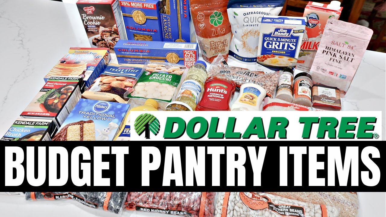 START A PANTRY ON A BUDGET | SHOP WITH ME DOLLAR TREE HAUL | KITCHEN PANTRY BASICS
