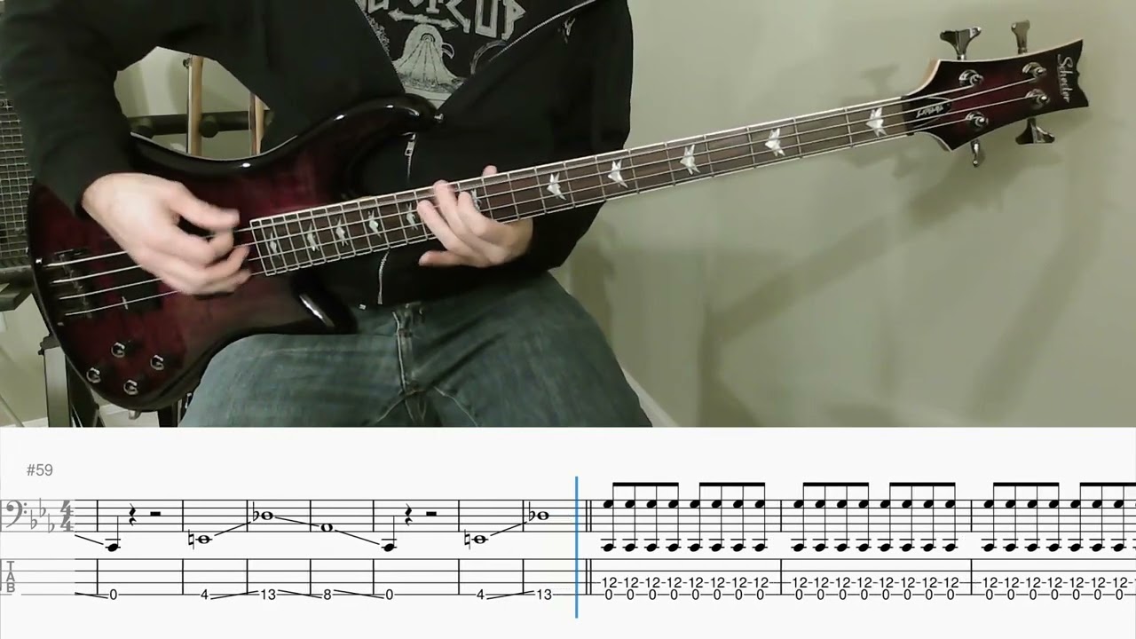 Converge - Dark Horse (bass cover with tab)