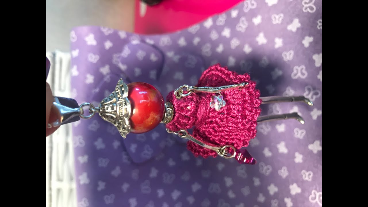 / tutorial bambolina gioiello uncinetto con manichino in metallo/crochet dolls tutorial