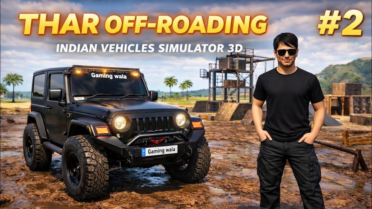 THAR Off-Roading 😱 Extreme Mud + Parkour | Indian Vehicles Simulator 3D #2