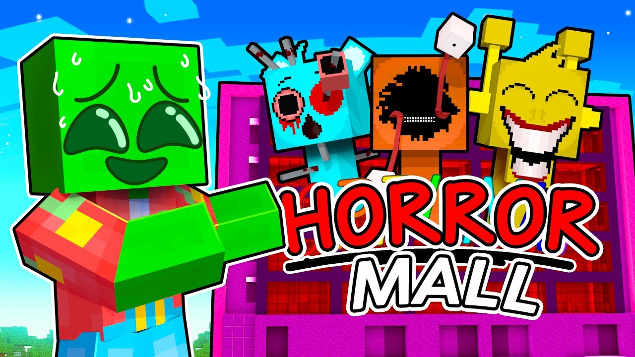 I Built a HORROR SPRUNKI MALL in Minecraft!