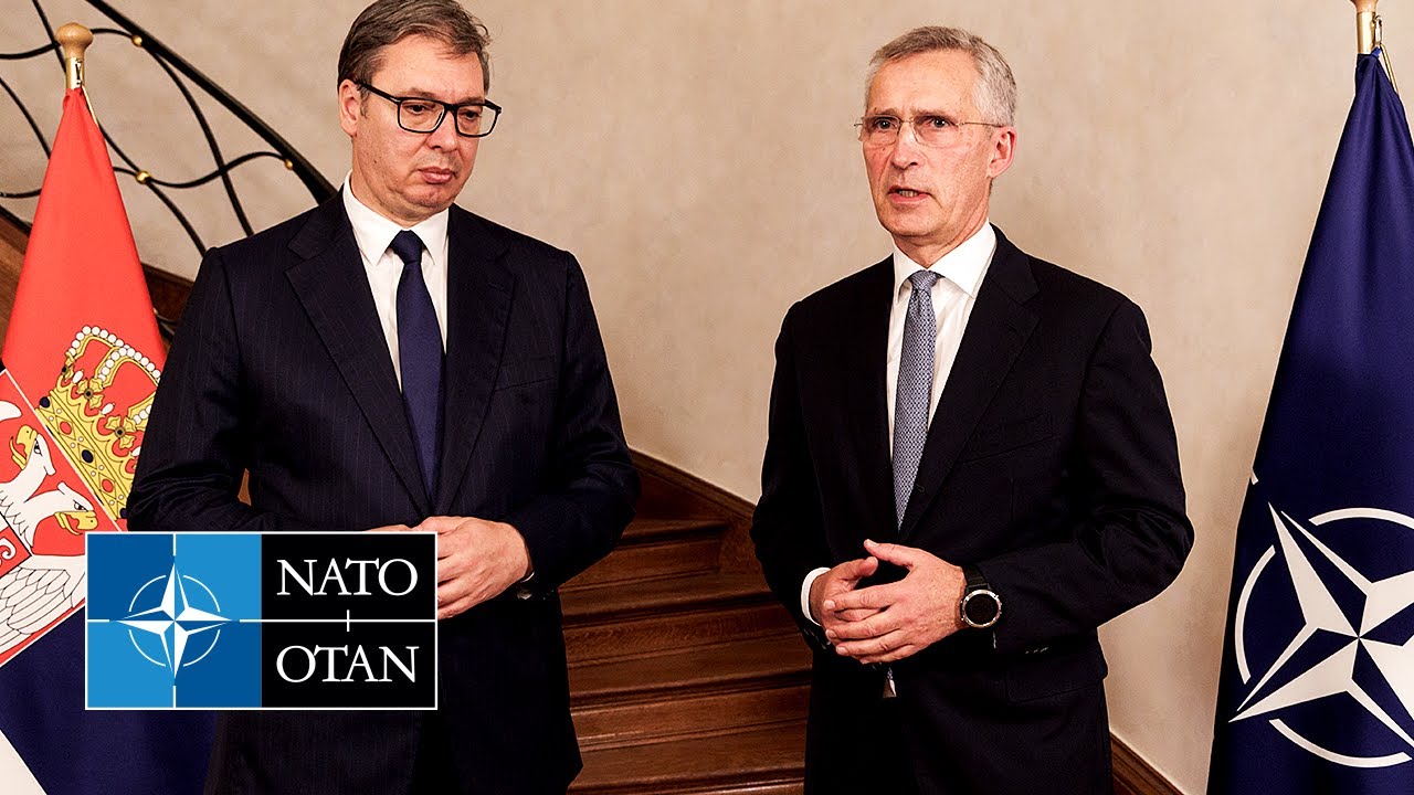 NATO Secretary General with the President of Serbia 🇷🇸 Aleksandar Vučić, 19 JUL 2023