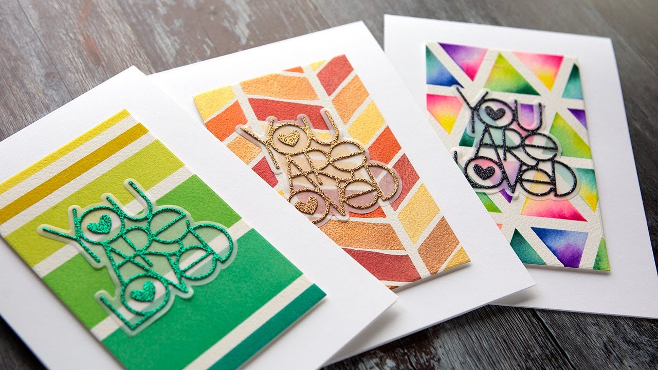 Simple Watercolor Patterns with Making Tape