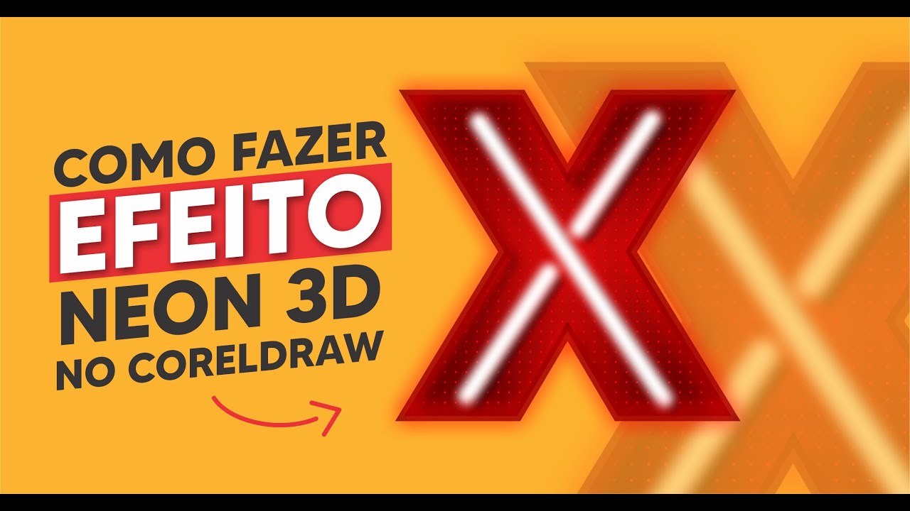 Como Fazer Efeito de Neon e Luz de Letra Brilhante no CorelDraw