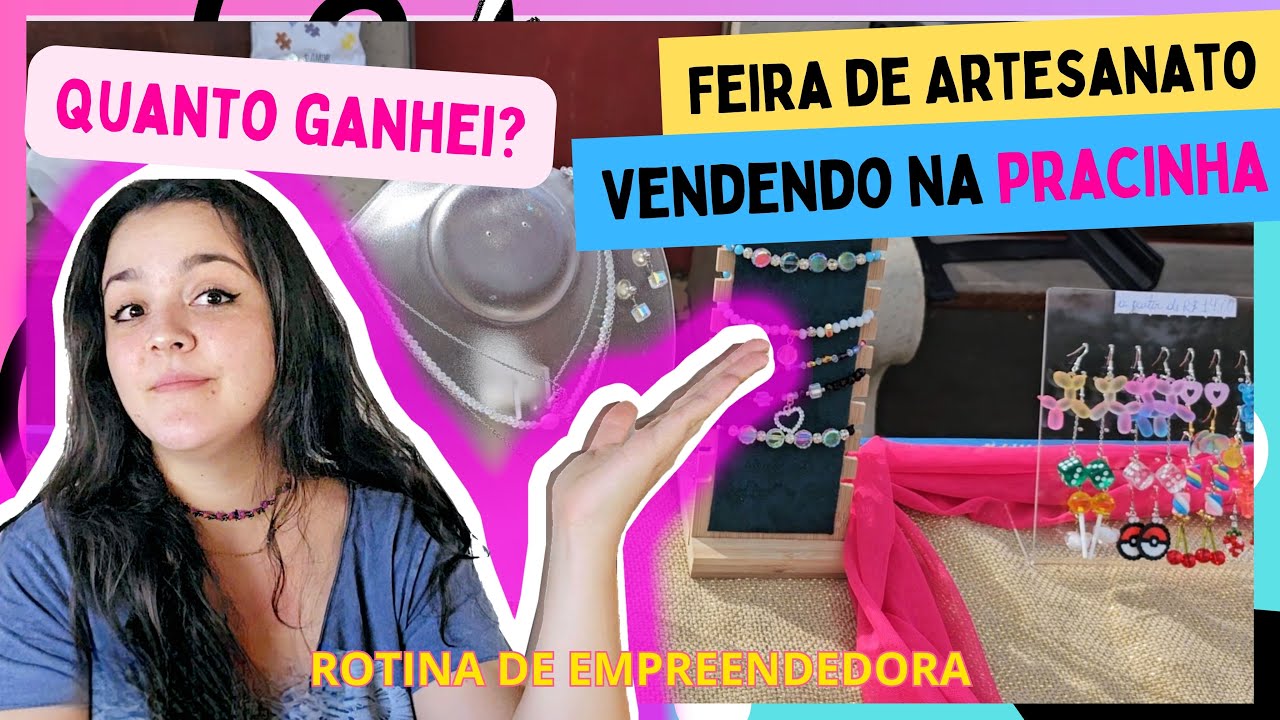 🏃‍♀️🛍️Minha Rotina na Feira de Artesanatos: Vendendo Bijuterias!