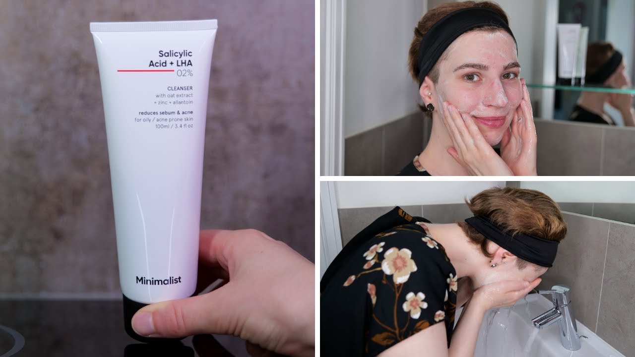 Как использовать очищающее средство для лица Minimalist Salicylic Acid + LHA 2%