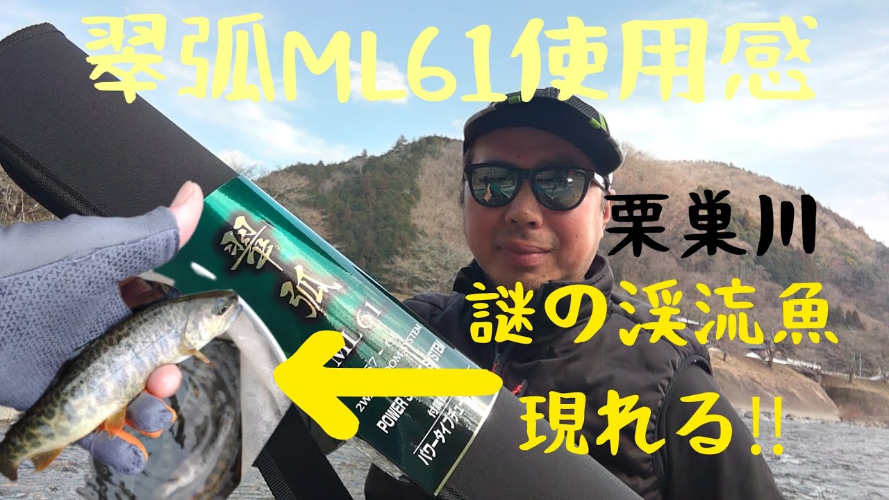 Newロッド。シマノ翠弧ML61使用感。謎の渓流魚現れる‼️