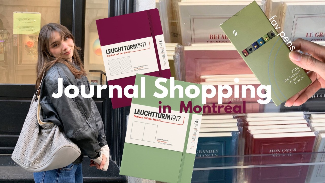 Shopping for my 2026 journal in Montreal + what I put in my first entry