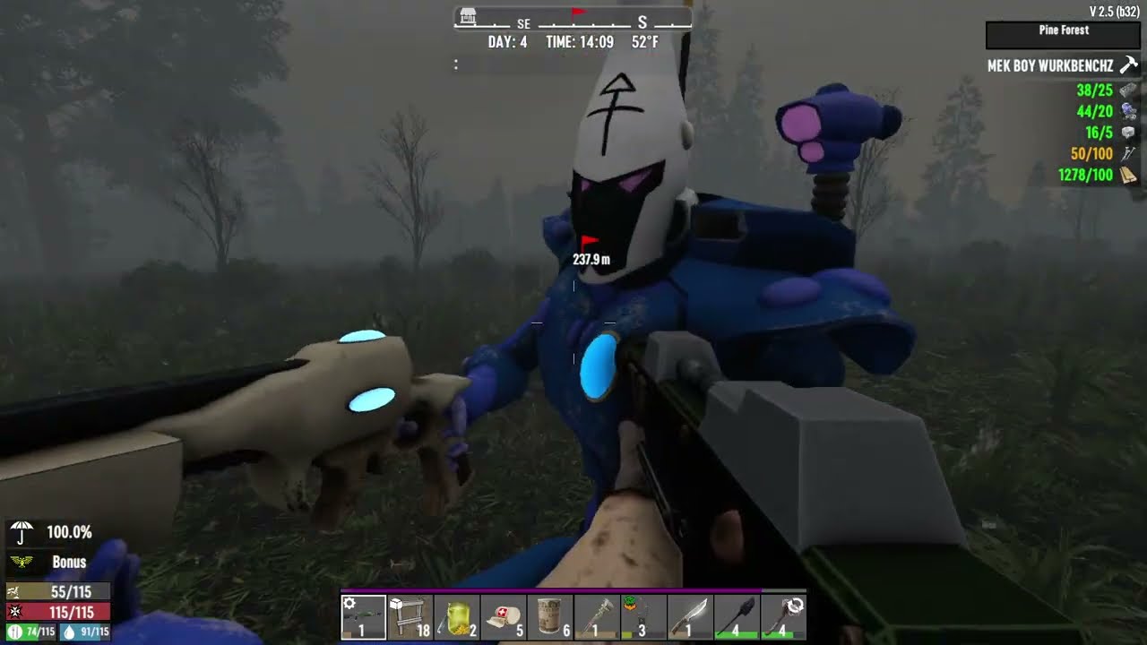 7 days to die Grimmdark 40k Mod Day 4 Mistakes were made